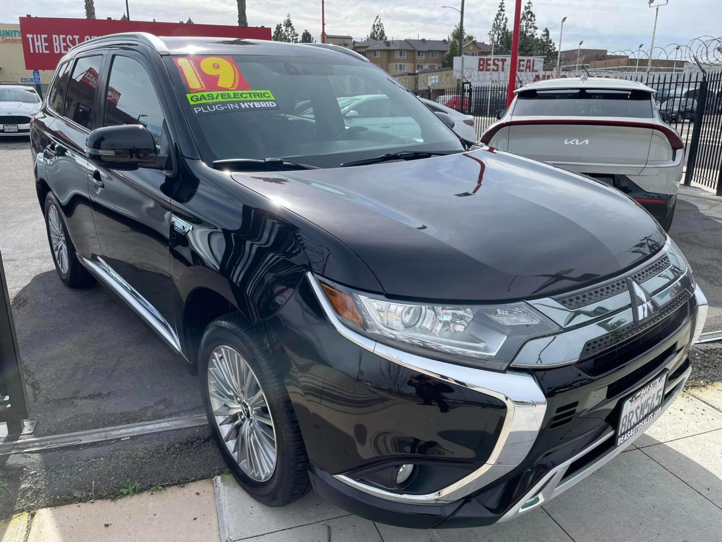 2019 RUBY BLACK /BLACK Mitsubishi Outlander PHEV (JA4J24A51KZ) , located at 744 E Miner Ave, Stockton, CA, 95202, (209) 944-5770, 37.956863, -121.282082 - Photo#1